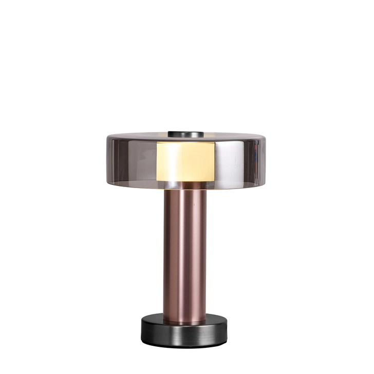 Mantra Gin 1 Light Small Rose Gold Table Lamp