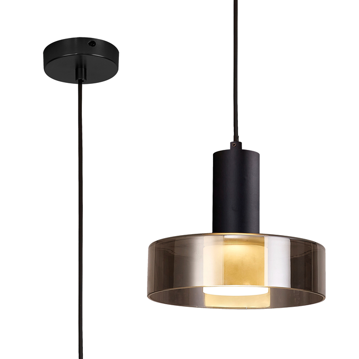 Mantra Gin Black 1 Light Single Pendant Light