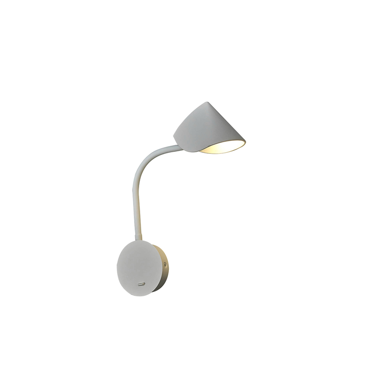 Mantra Goa White 7W Led Bedside Reader Wall Light - 3000K