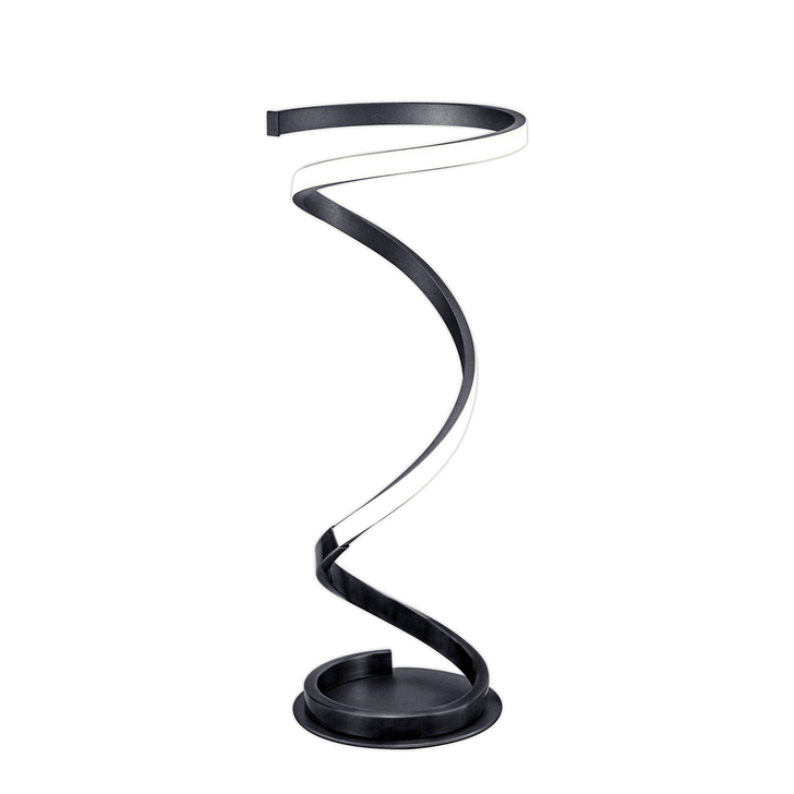 Mantra Helix Modern Black Spiral Led Table Lamp Complete With In-line Switch - 3000K