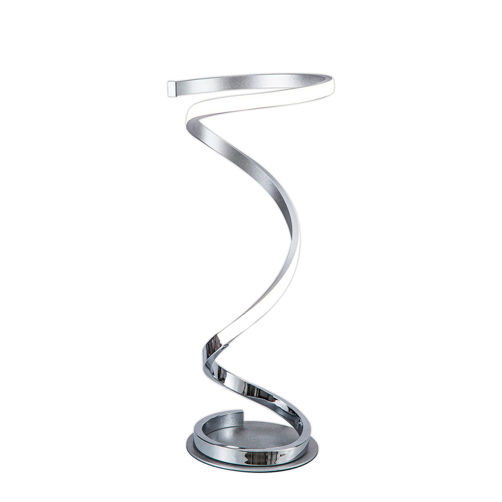 Mantra Helix Modern Chrome Spiral Led Table Lamp Complete With In-line Switch - 3000K