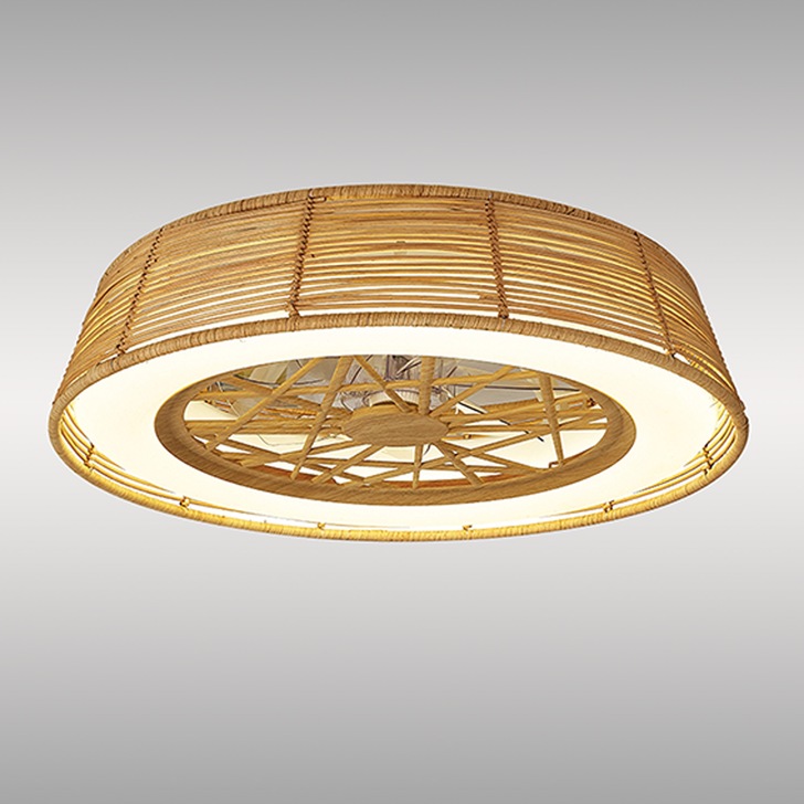 Mantra Indonesia Beige Rattan Dimmable Led Ceiling Fan Light - 2700K - 5000K