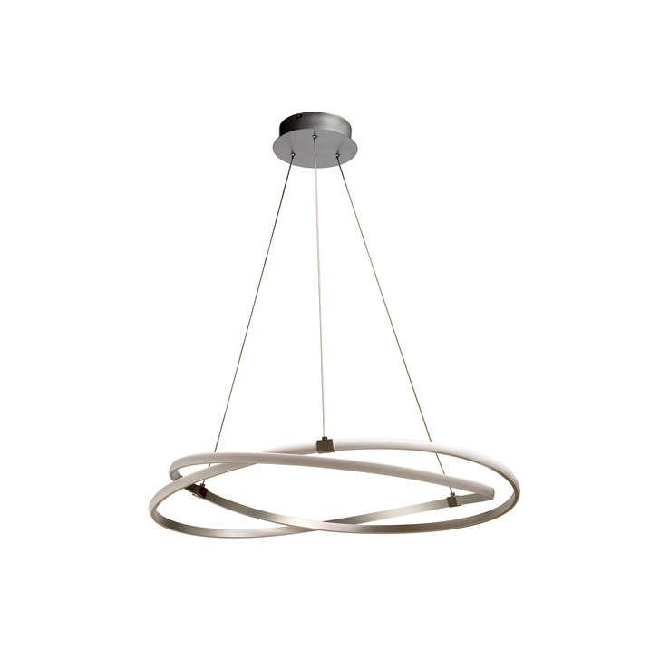 Mantra Infinity Silver Large Led Ring Pendant Light - 3000K