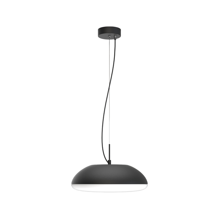 Mantra Kazz Black 4 Light Ceiling Pendant Complete With White Diffuser