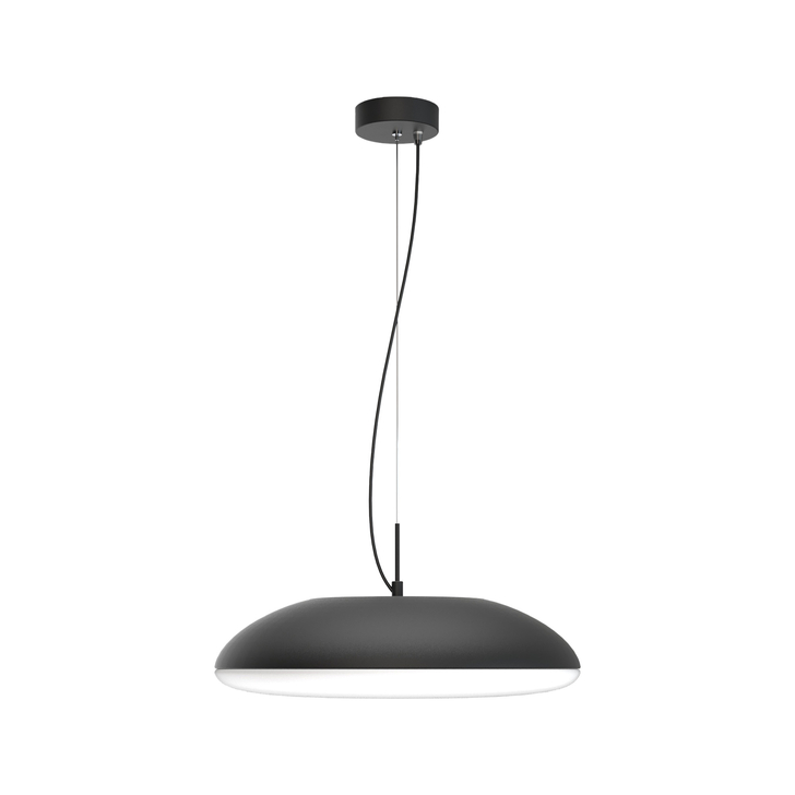 Mantra Kazz Large Black 6 Light Ceiling Pendant Complete With White Diffuser