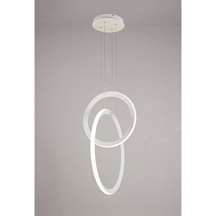 Mantra Kitesurf LED Double Loop Pendant White - 3000K