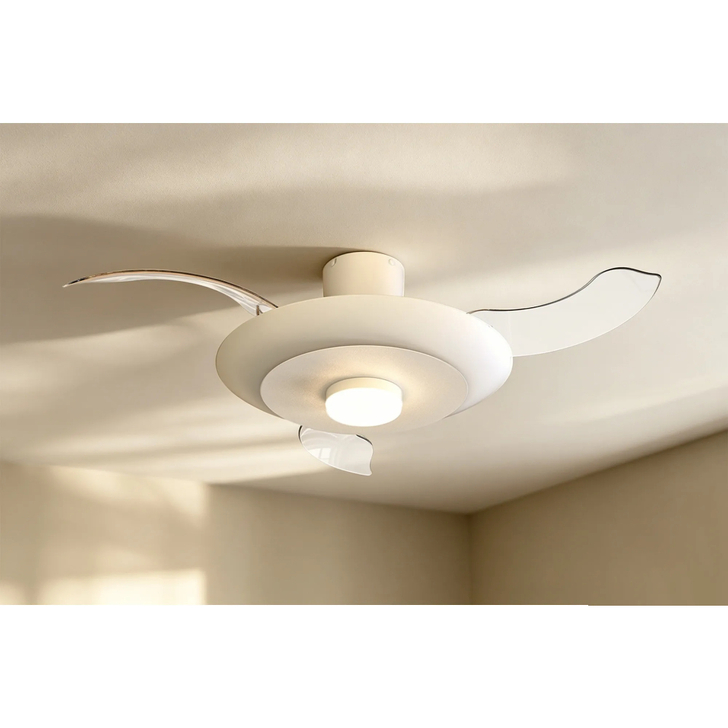 Mantra Kyoto White Led Ceiling Fan Light Complete With Remote Control - 3000K-5000K Adjustable