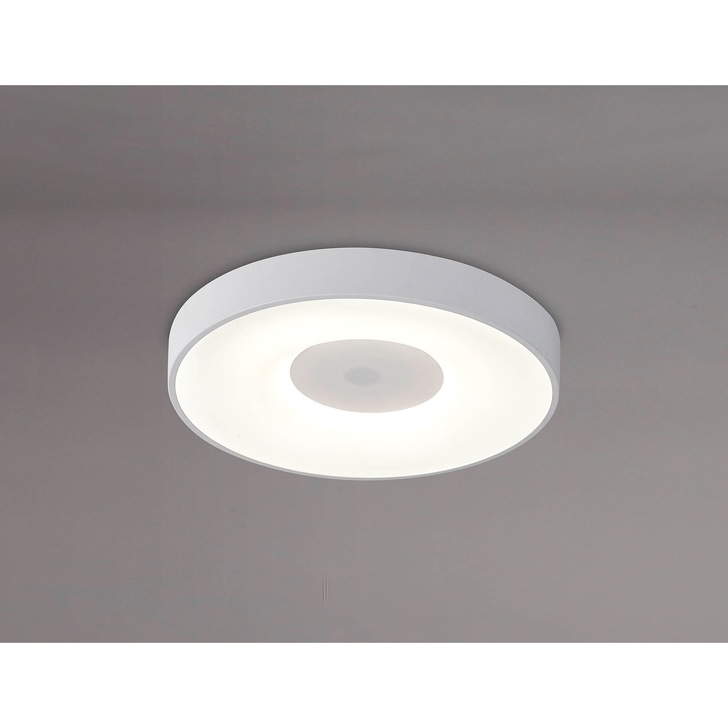 Mantra Large Coin 80W LED Round Ceiling Light White