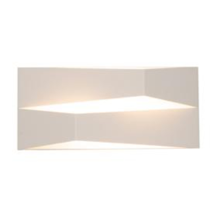 Mantra Large Fuji 14W White Led Rectangle Wall Light - 3000K