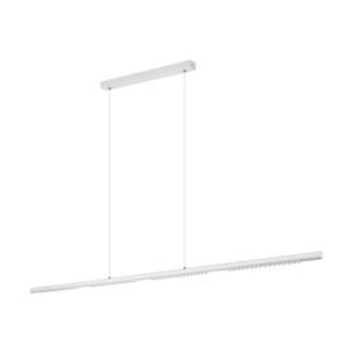Mantra Large Meca 35W Linear White Led Slim Horizontal Island Pendant Light - 4000K