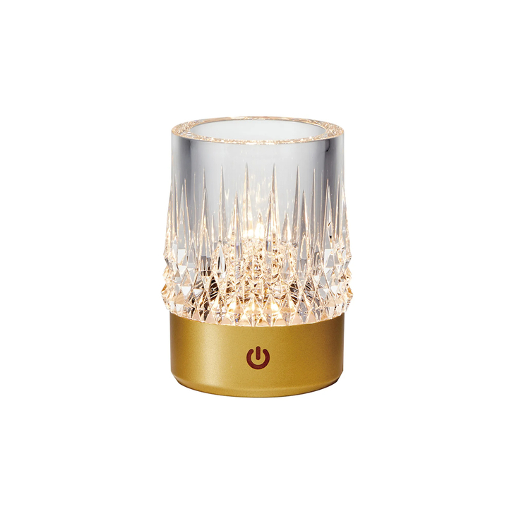 Mantra Lax Gold Finish Rechargeable Battery Operated Led Table Lamp - IP44 - 3000K - 3 Stage Dimmable