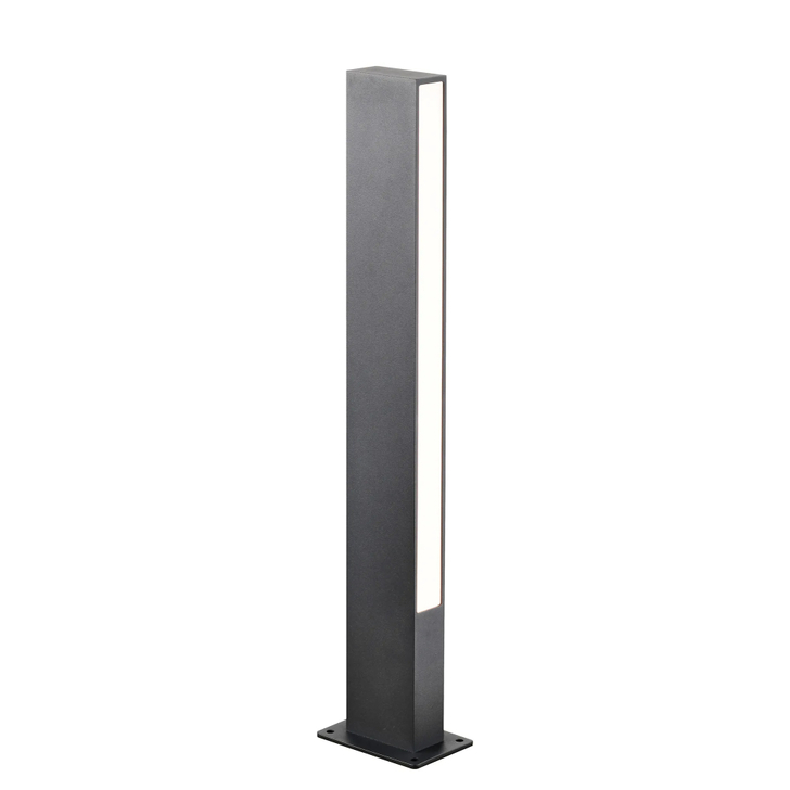 Mantra Lotus Slim Anthracite IP65 Modern Led Bollard Light - 3000K