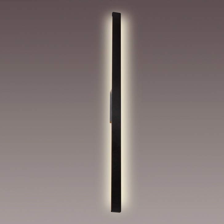 Mantra Lotus Slim LED Exterior Wall Light 1.4m Black - 3000K, IP54