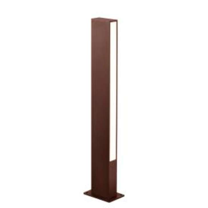 Mantra Lotus Slim Rust Brown Finish IP65 Modern Led Bollard Light - 3000K