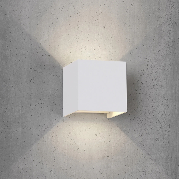 Mantra M6521 Davos White Exterior Led Wall Light - 3000K