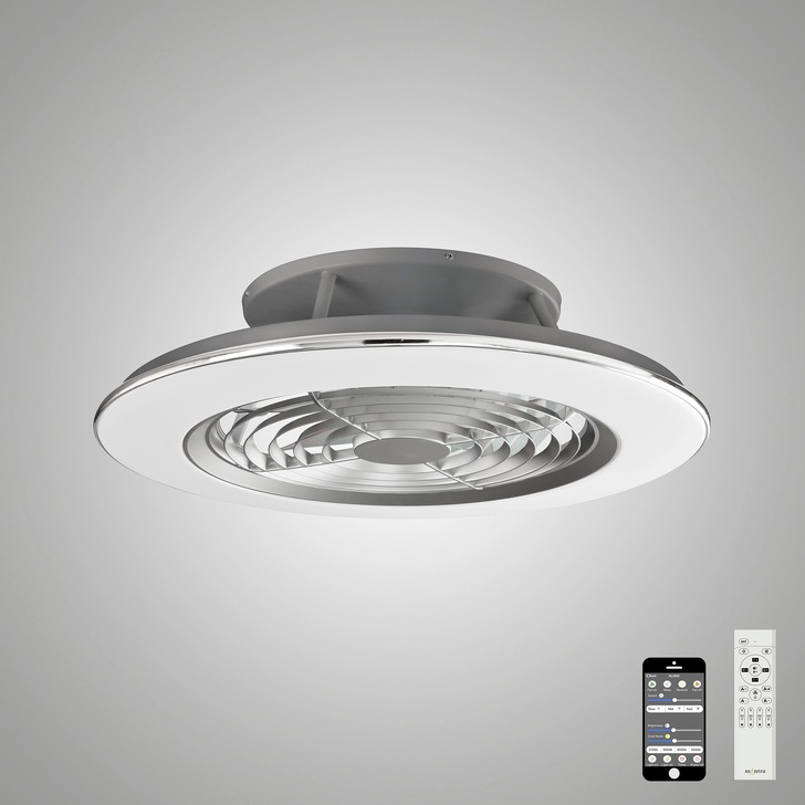 Mantra M6706 Alisio Silver Ceiling Fan Light C/W Remote Control