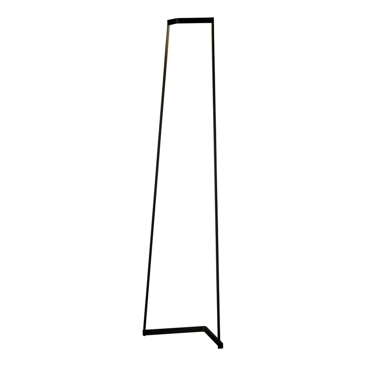 Mantra Minimal Tall Sleek Black Corner Ambient Effect Dimmable Led Floor Lamp - 3000K