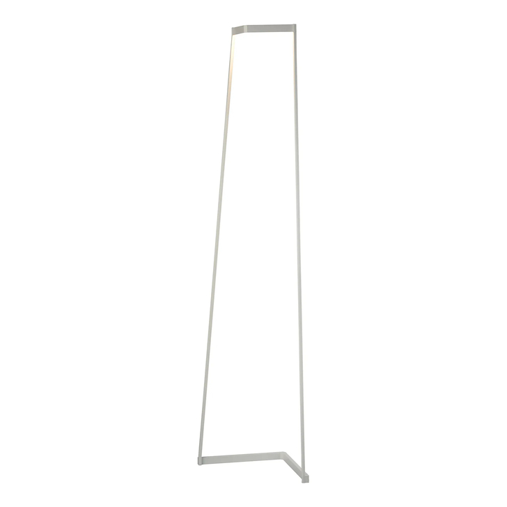 Mantra Minimal Tall Sleek High Lumen White Corner Ambient Effect Dimmable Led Floor Lamp - 3000K