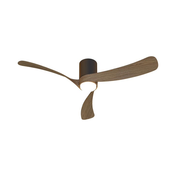 Mantra Nemo II M Black And Walnut Led Ceiling Fan Light Complete With Remote - 3000-5000K
