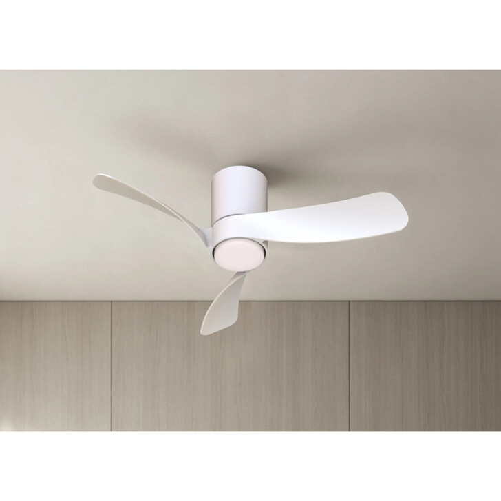Mantra Nemo Xs White Led Ceiling Fan Light Complete With Remote - 3000-5000K