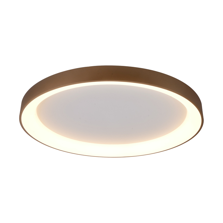 Mantra Niseko II Extra Large 90cm LED Gold Flush Ring Ceiling Light Complete With Remote Control & App - 2700K-6000K Tuneable