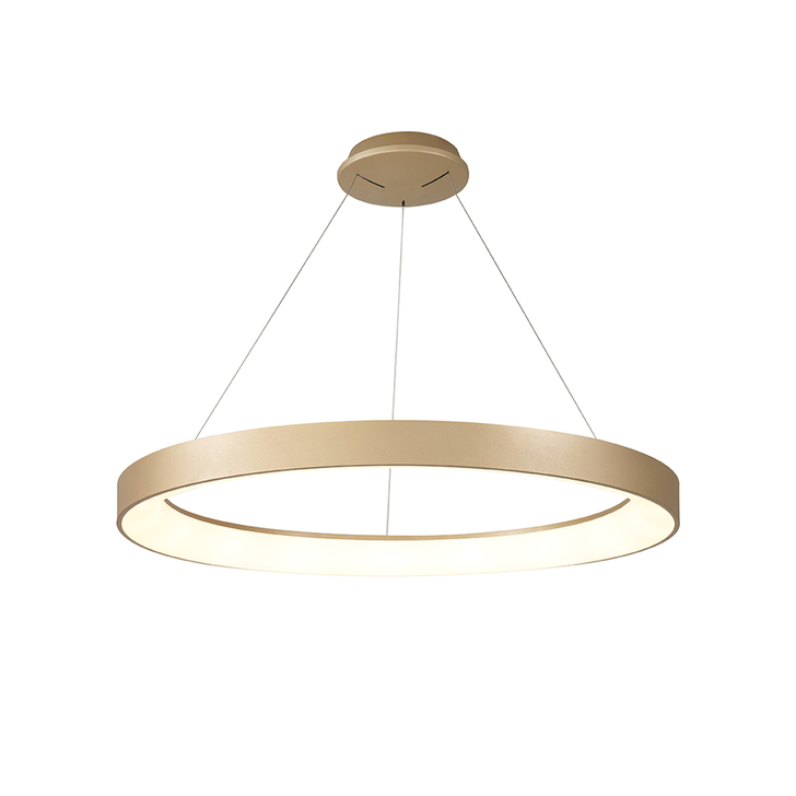 Mantra Niseko II Extra Large 90cm LED Gold Ring Pendant Complete With Remote Control & App - 2700K-6000K Tuneable