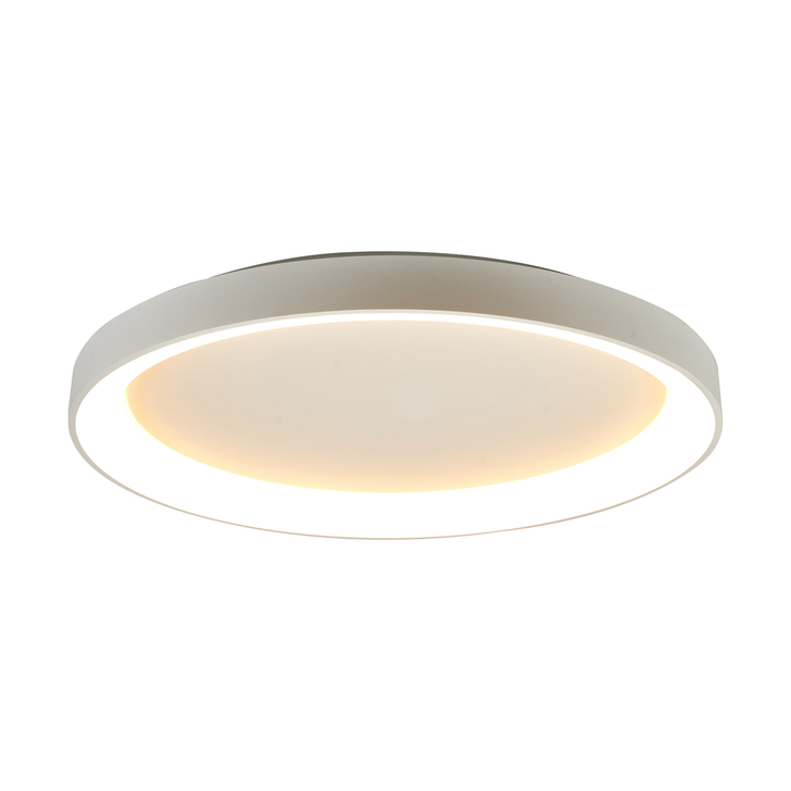 Mantra Niseko II Extra Large 90cm LED White Flush Ring Ceiling Light Complete With Remote Control & App - 2700K-6000K Tuneable