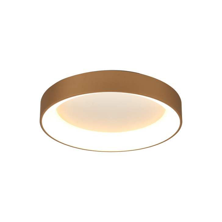 Mantra Niseko II Medium 50cm LED Gold Flush Ring Ceiling Light Complete With Remote Control & App - 2700K-6000K Tuneable