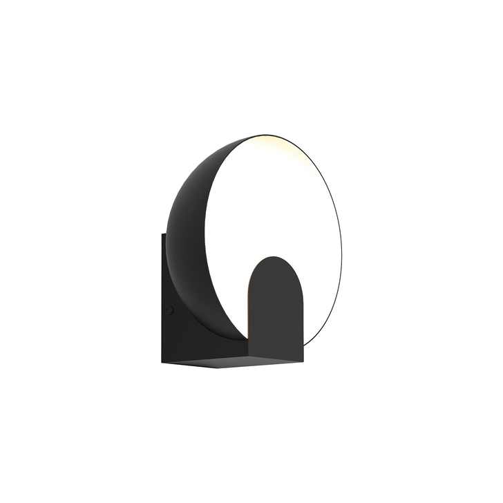 Mantra Oculo Black Round Led Wall Light - 3000K