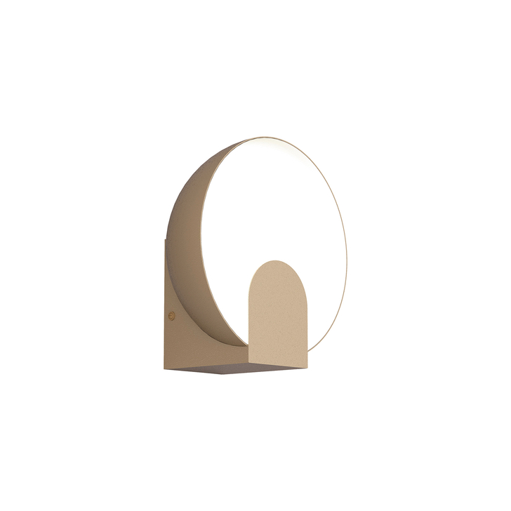 Mantra Oculo Satin Gold Round Led Wall Light - 3000K