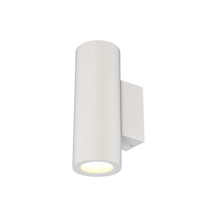 Mantra Pere 2 Light White Up And Down Exterior Wall Light - IP65