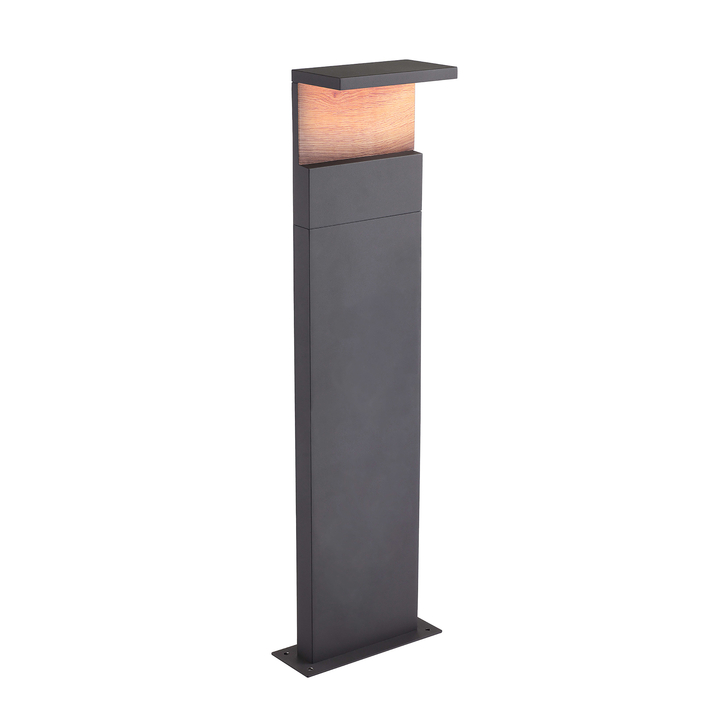 Mantra Ruka Anthracite And Walnut Large Led Exterior Post/Pathway Light - IP54 - 3000K