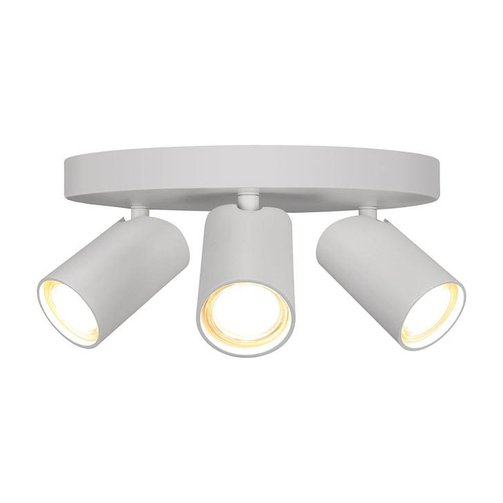 Mantra Sal 3 Light Round Spotlight Matt White