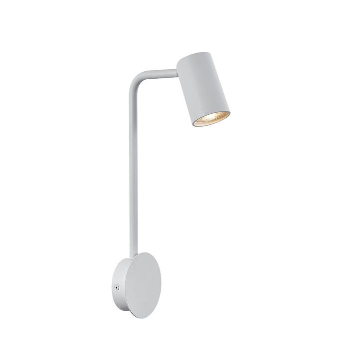 Mantra Sal Matt White Adjustable Bedside Reader Wall Light
