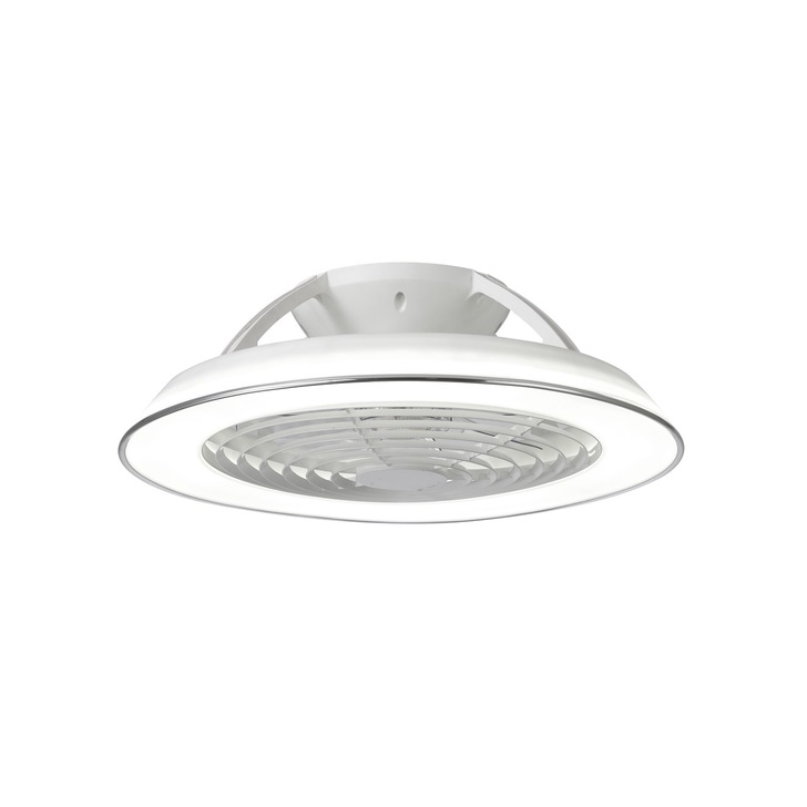 Mantra Samoa White LED Ceiling Light With Built-In Reversible Fan C/W Remote Control