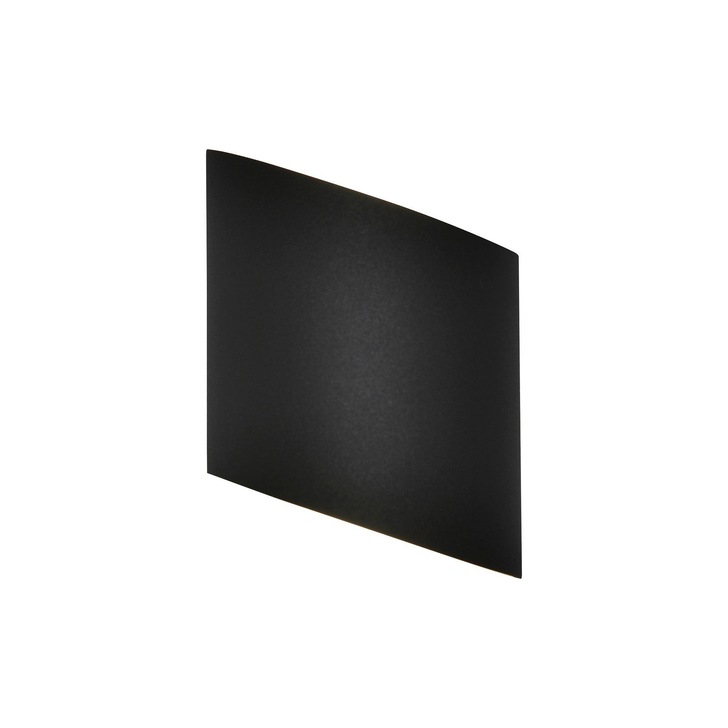 Mantra Sochi Anthracite Curved Asymentric Led Exterior Up And Down Wall Light - IP54 - 3000K