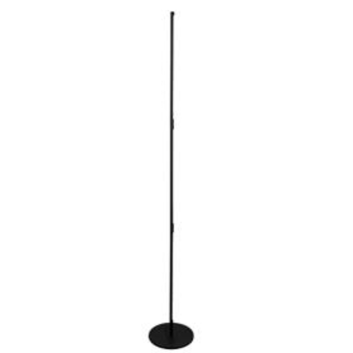 Mantra Torch Slim Black Led Floor Lamp Complete With Foot Switch - 3000K