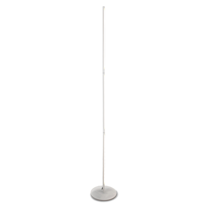 Mantra Torch Slim White Led Floor Lamp Complete With Foot Switch - 3000K