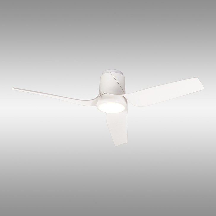 Mantra Ushuaia White Flush Led Ceikling Fan Light Complete With Remote - 2700K - 5000K