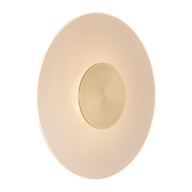 Mantra Venus Large Gold Round Led Wall Light - 3000K