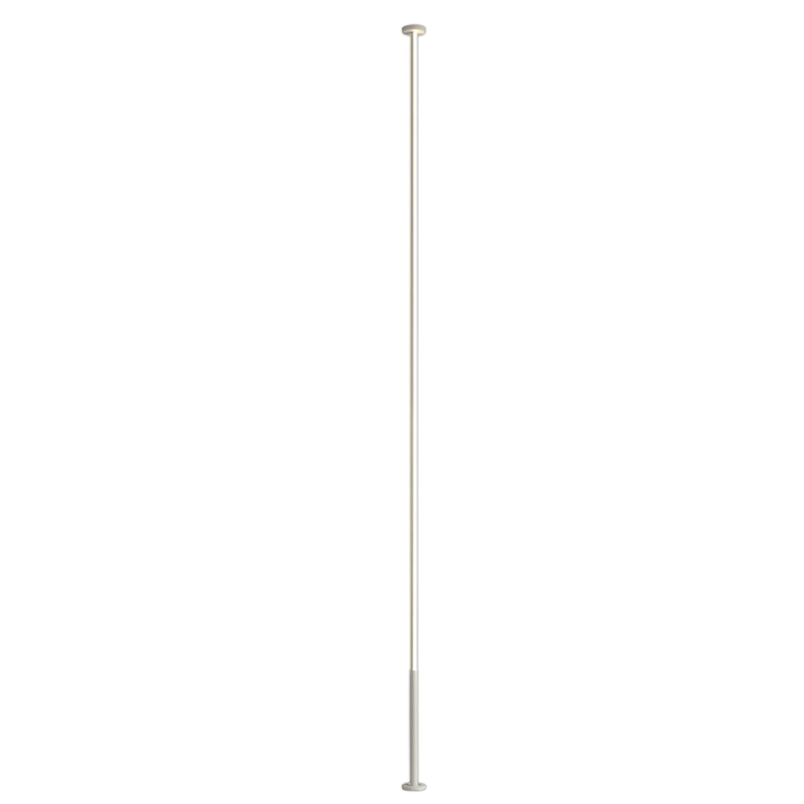 Mantra Vertical Large Black Slim 1 Light Pole Led Dimmable Floor Lamp - 3000K