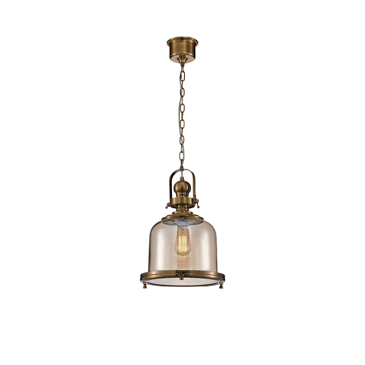 Mantra Vintage Antique Brass Medium 1 Light Pendant