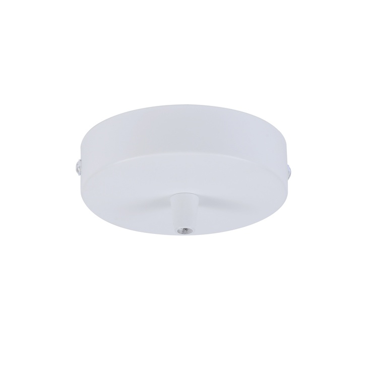 Matt White Ceiling Rose With Cable Clamp