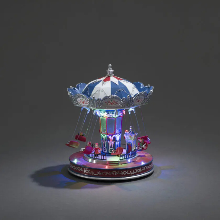 Mechanical Christmas Carousel 12 Led, 8 Songs IP20/BO
