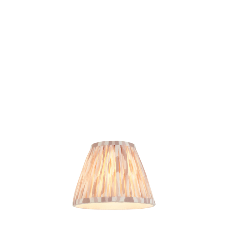 Neutral Ikat Fabric 16cm Shade - Golf/Candle Clip