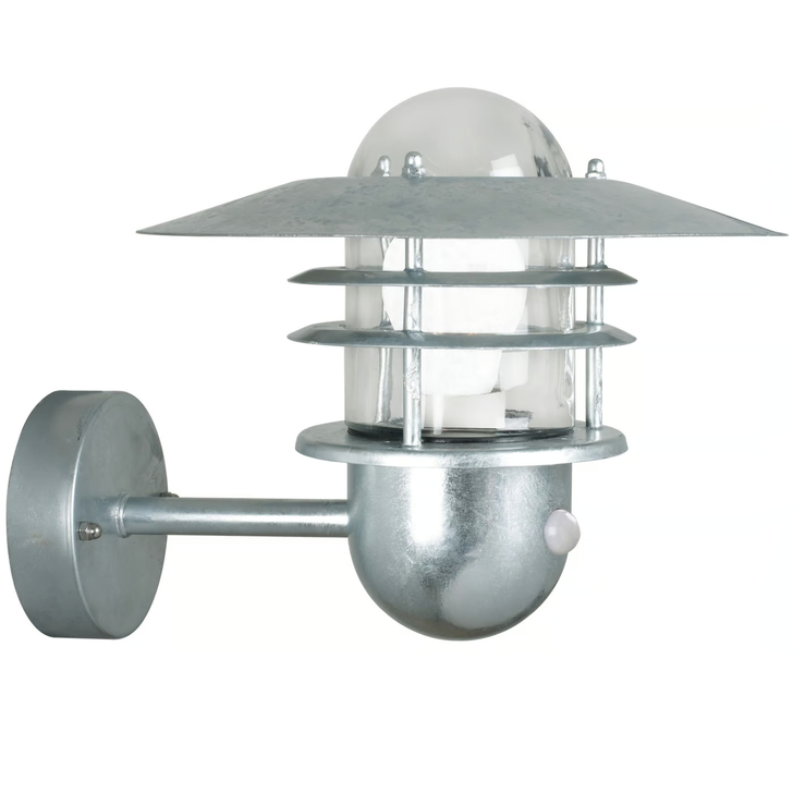 Nordlux Agger Sensor Wall Light Galvanized