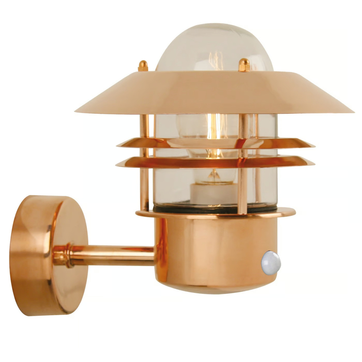 Nordlux Blokhus Up Sensor Wall Light Copper