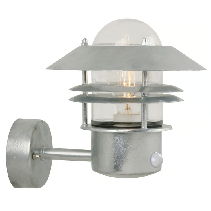Nordlux Blokhus Up Sensor Wall Light Galvanized