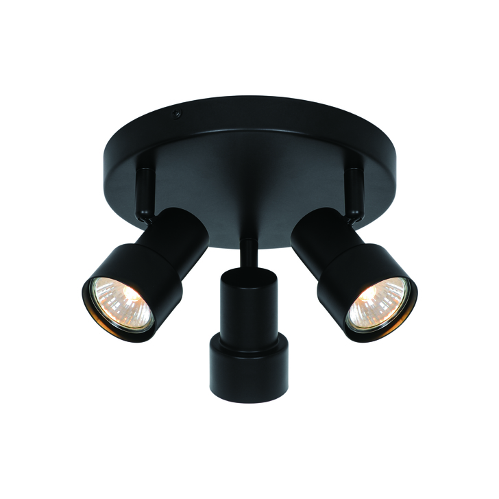 Nordlux Boston 3-rondel Ceiling Light Black