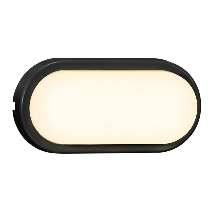 Nordlux Cuba Outdoor Energy Oval Wall Light Black
